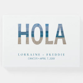 Hola Mexikansk Strand Tropisk Destination Bröllop Gästböcker