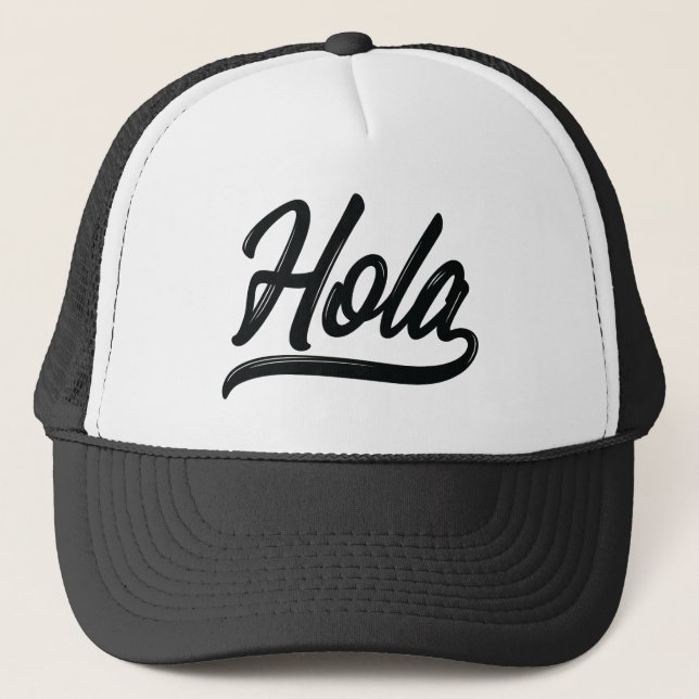 Hola Script (svart) Keps (Framsida)