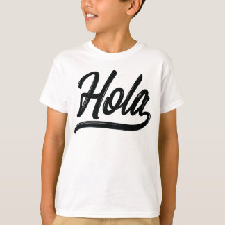 Hola Script (svart) T Shirt
