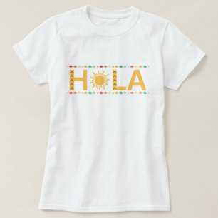 Hola Shirt,Spansk Hola Tshirt,Hej Spansk Shirt T