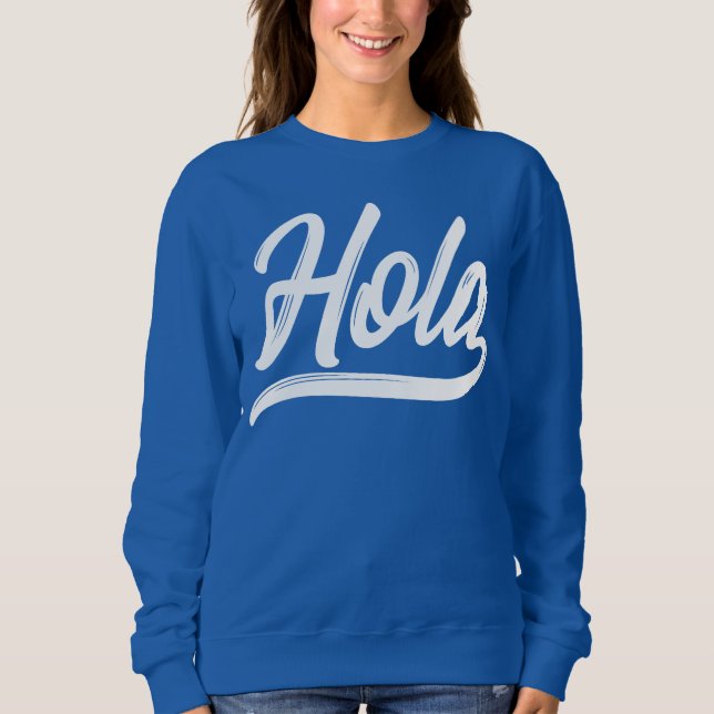 Hola-skript (vit) t shirt (Framsida)
