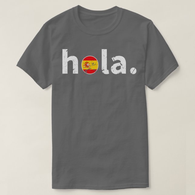 Hola Spanska T Shirt (Design framsida)
