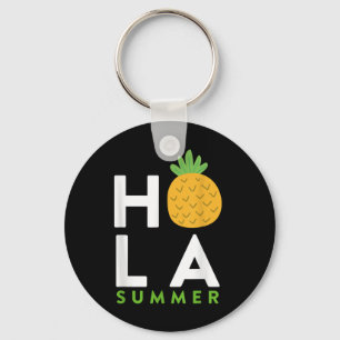 Hola Summer _ Pineapple Älskare Beacher Vacation R Nyckelring