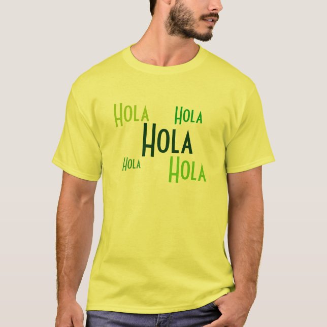 Hola T Yello Tee Shirt (Framsida)