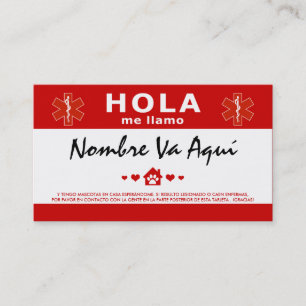 HOLA TENGO MASCOTAS EN CASA VISITKORT