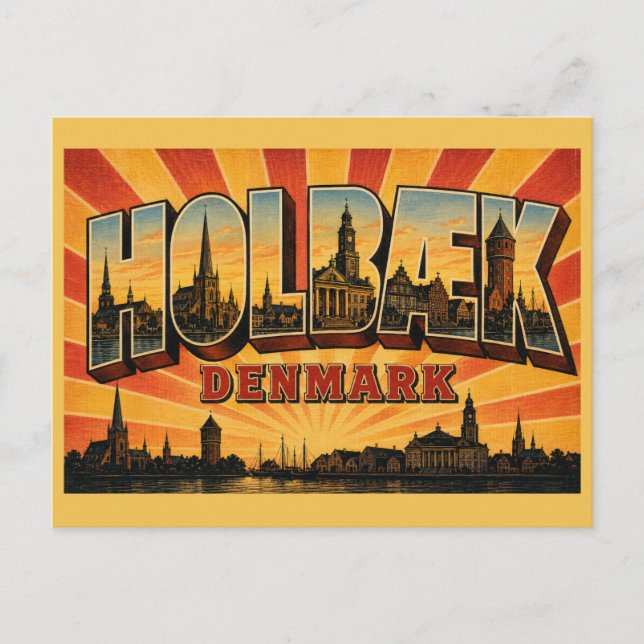 Holbæk Danska Kyrka Vykort (Framsida)