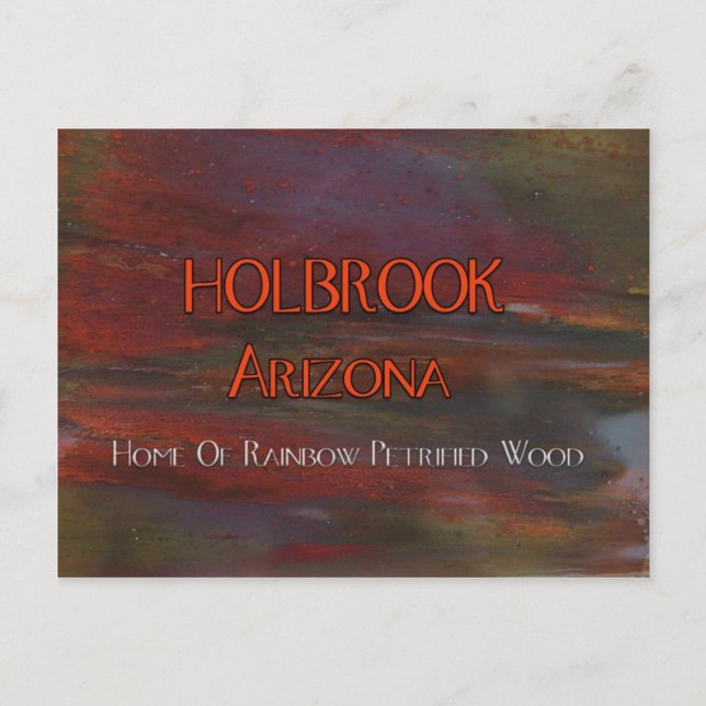 Holbrook Arizona Pet Wood Postcard Vykort (Framsida)