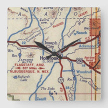 Holbrook Arizona Vintage Karta