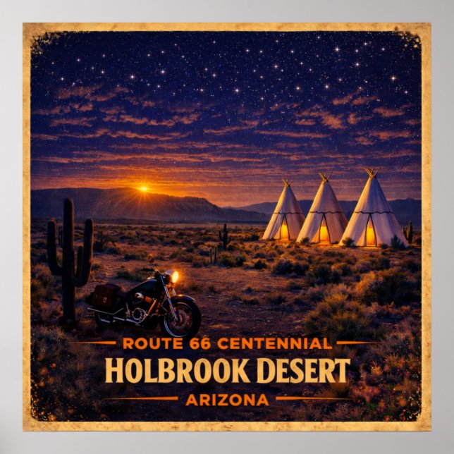 Holbrook Desert Arizona Centennial Poster (Framsidan)