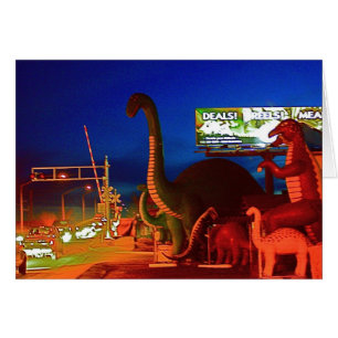 Holbrook Dinosaurs-Rte 66 Hälsningskort