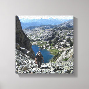 Holcomb Sjö - Ansel Adams Wilderness - Sierra Canvastryck