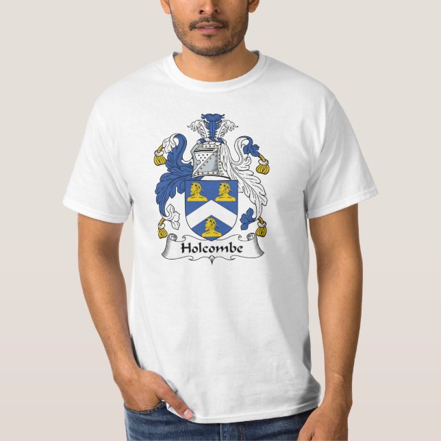 Holcombe familjvapensköld tee shirt (Framsida)