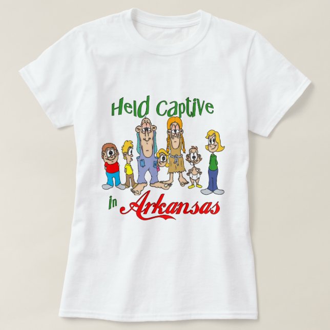 Hold Captive i Arkansas Tee Shirt (Design framsida)