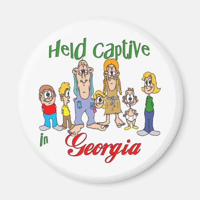 Hold Captive i Georgien Magnet (Framsidan)