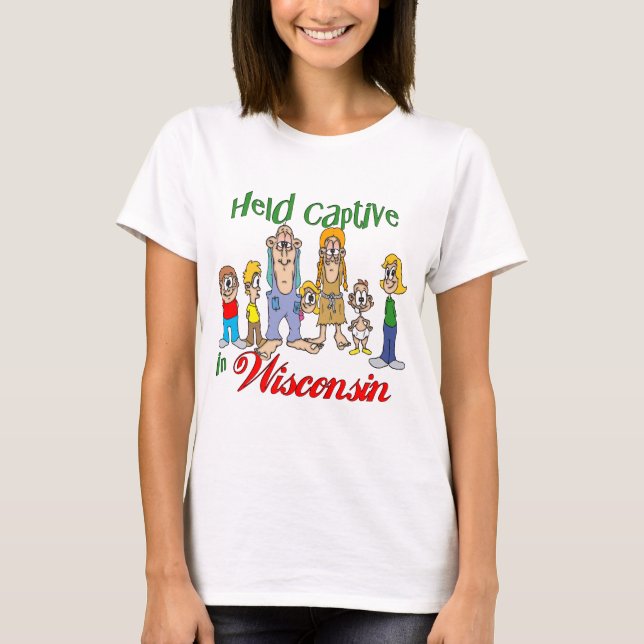 Hold Captive i Wisconsin Tee Shirt (Framsida)