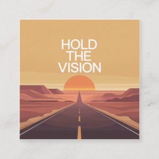 Hold The Vision Fyrkantigt Visitkort