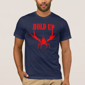 hold up ザリガニー赤 t shirt