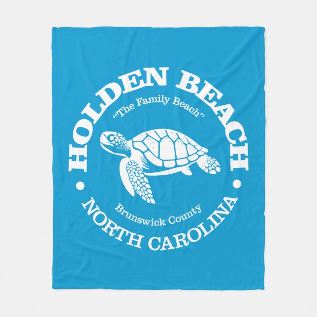 Holden Beach (havssköldpaddor) Fleecefilt (Framsidan)