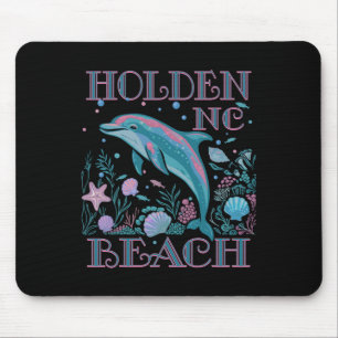 Holden Beach Nc Dolfän älskare Färgglatt strandmin Musmatta