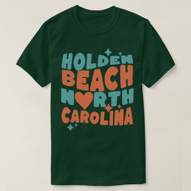Holden Beach North olina Kärlek T Shirt (Design framsida)