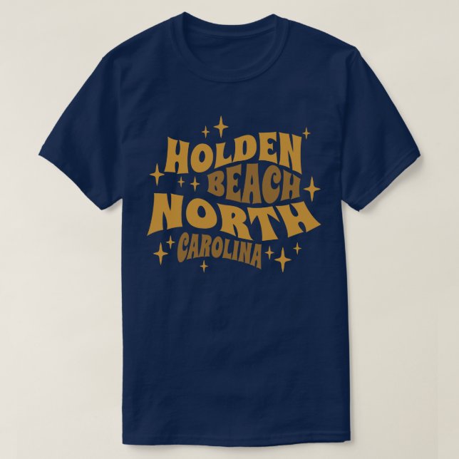 Holden Beach North olina Stars T Shirt (Design framsida)