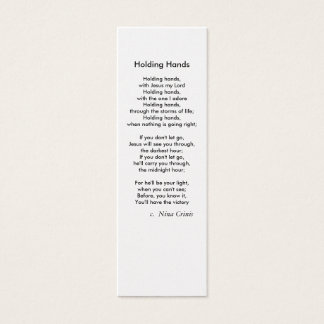 Holding Händer Litet Visitkort
