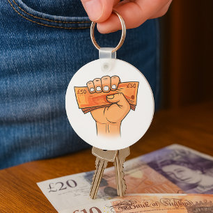 Holding Money Nyckelring