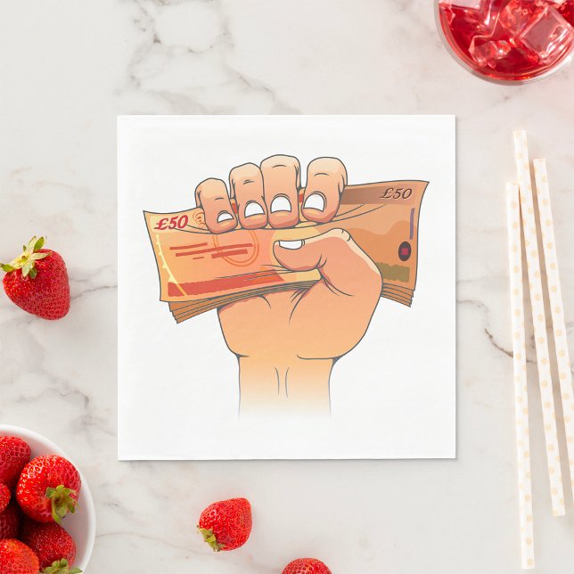 Holding Money Pappersservett (Skapare uppladdad)