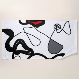 Holding Mönster: Abstrakt Black, White, Grått & Re