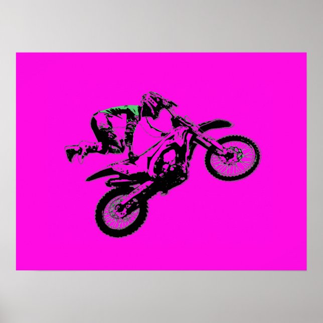 Holding On - Freestyle Motocross Stunt Poster (Framsidan)