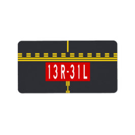 Holding Point Marking 13R-31L Adressetikett