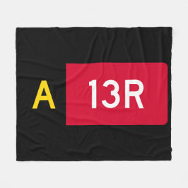 Holding Point-tecken A13R Fleecefilt