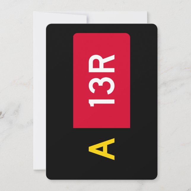 Holding Point-tecken A13R Julkort (Framsida)