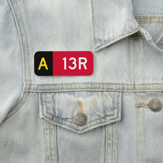 Holding Point-tecken A13R Namnbricka (På plats)
