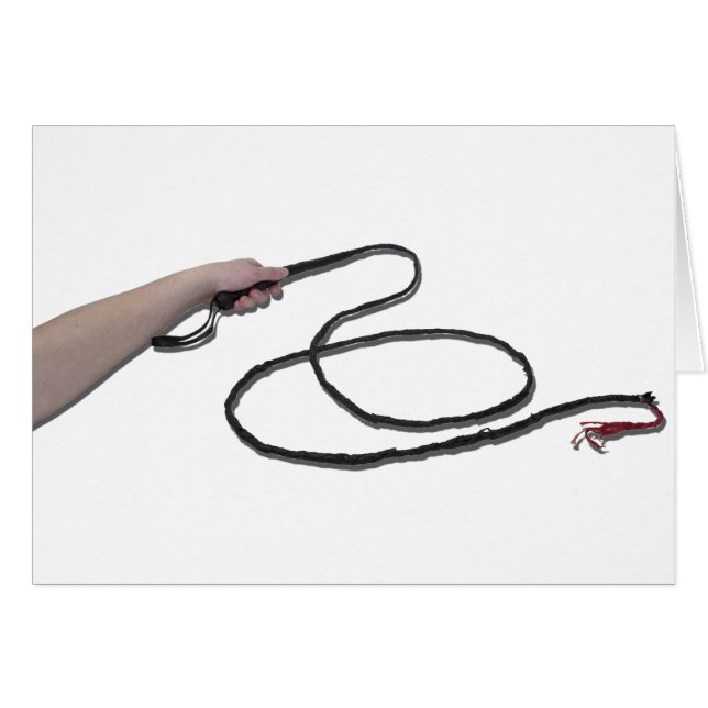 HoldingWhip103110 Hälsningskort (Framsidan Horizontal)