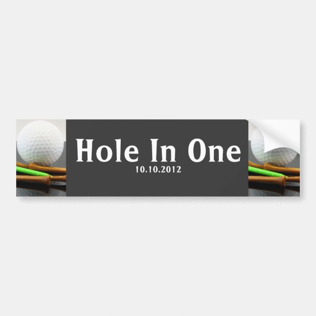 Hole in one bildekal (Framsidan)