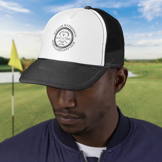 Hole in One Classic Personlig Golf Keps (Hole in One Classic Personalised Golf Trucker Hat)