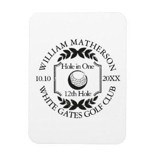 Hole in One Classic Personlig Golf Magnet