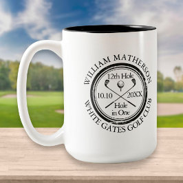 Hole in One Classic Personlig Golf Två-Tonad Mugg