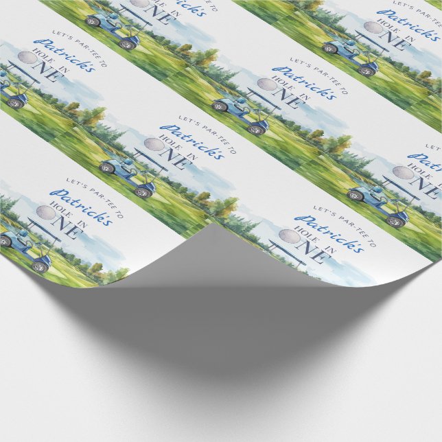 Hole In One Golf 1-årsdag  Presentpapper (Hörn)