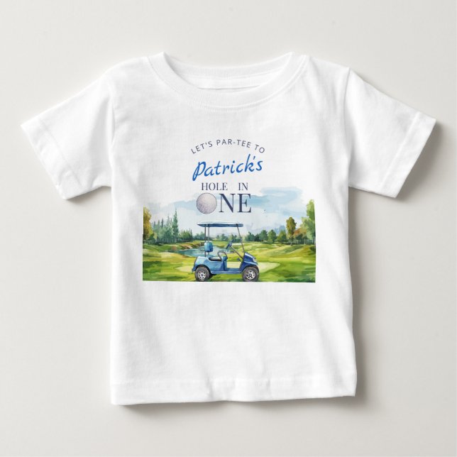 Hole In One Golf 1-årsdag  T Shirt (Framsida)
