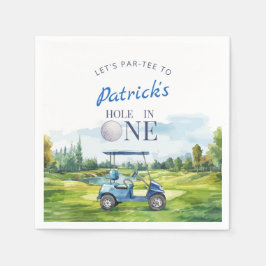 Hole In One Golf 1st Birthday  Pappersservett