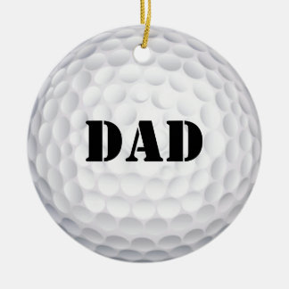 Hole in one! Golfboll Julgransprydnad Keramik