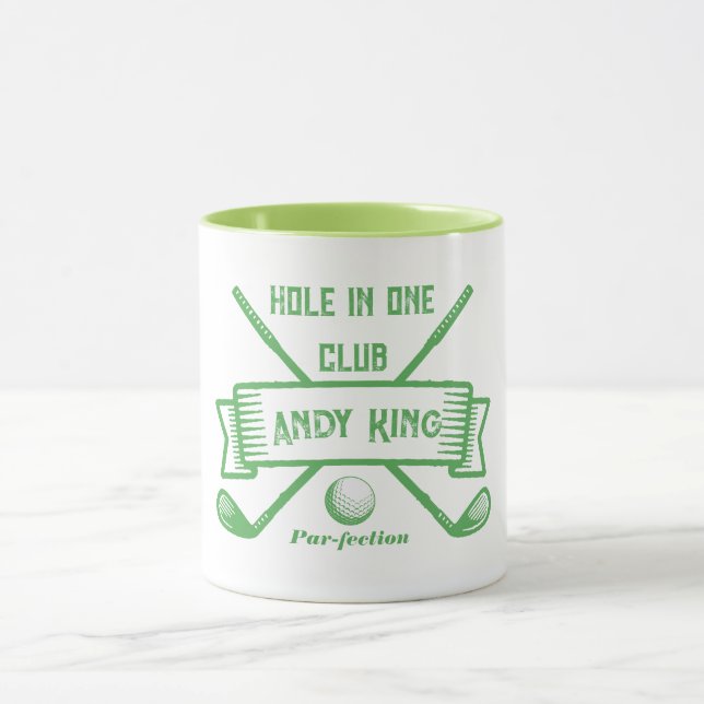 Hole-in-One Golfmugg - Personlig gåva till golfare Mugg (Center)
