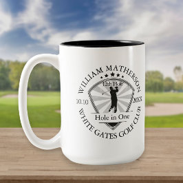 Hole in One Klassisk Personlig Stilfull Golf Två-Tonad Mugg