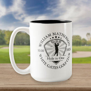 Hole in One Klassisk Personlig Stilfull Golf Två-Tonad Mugg
