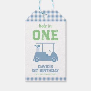 Hole in One Par Tee Pojkfödelsedag Tack Presentetikett