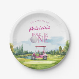 Hole In One Pink Golf 1st Birthday 