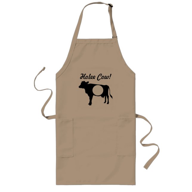 Holee Cow Apron Långt Förkläde (Framsidan)