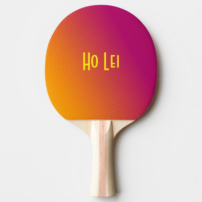 HoLei Raspberry & Orange Pingisracket (Framsidan)